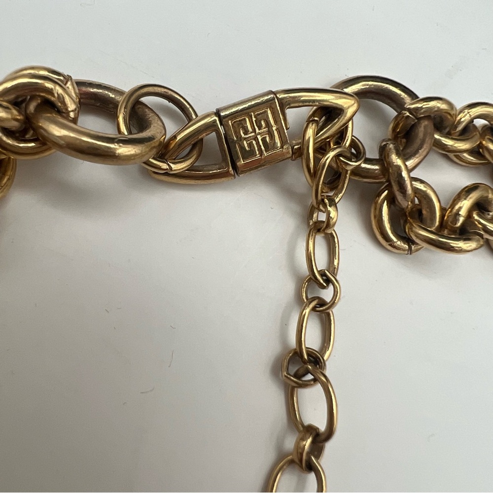 Givenchy Gold Chain Necklace and Earring Set - Picture 4 of 12
